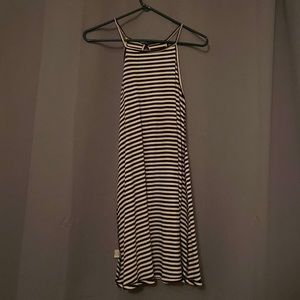 Dress, black and white striped